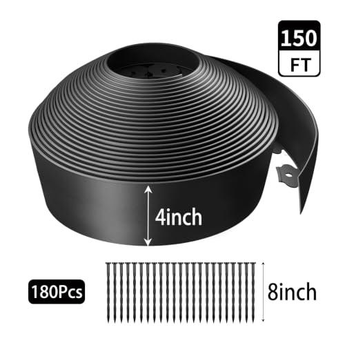 Kryonix 4 in x 150 ft Landscape Edging with Stakes - size: 4IN x 150FT