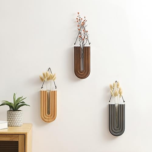 GRID FORTE 3 Pack Wood Wall Planter Propagation Station