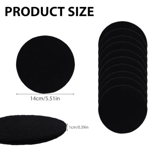 Penitue 10pcs Compost Bin Charcoal Filters, 5.51in Dia, 0.39in Thick - size: 10mm*14cm
