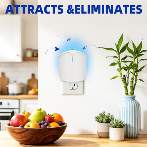 2 Plant Flying Insect Trap & 4 Cartridges - Compatible with M577 Refill - style: 2 Device & 4 Cartridges