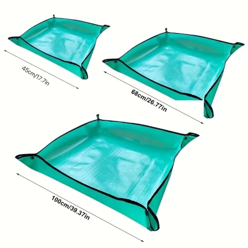 Waterproof Potting Mat, Foldable Transplanting Mat for Indoor Plants, Succulents, Gardening - Small