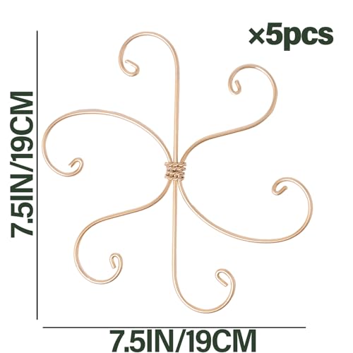 Yohsnor 5PCS 7.5in Monstera Plant Stem Support-Great for Climbing Plants - color: Gold, size: 7.5IN*7.5IN
