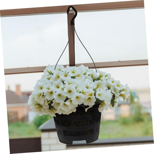 Happyyami 5 Sets Hanging Plant Pot Plastic Orchid Planter with Hook Root Controlling Pot for Indoor Outdoor Balcony Patio Garden Home Decorations
