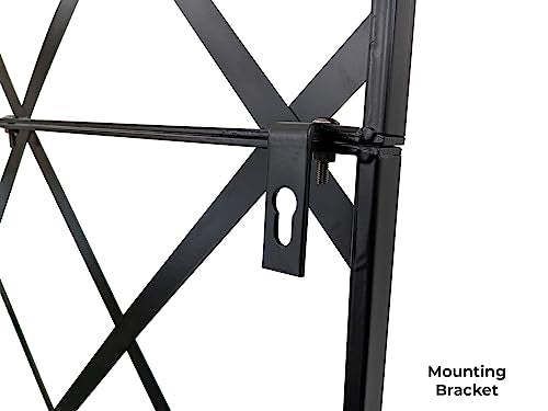Giant Trellis, 108” high (9’ Tall) by 28” Wide Trellis with Arched top - by Meranti Home + Garden