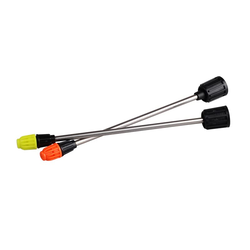 2 Pack Half-Gallon Garden Handheld Sprayer Nozzle Replacement with 10'' Extended Rod Adjustable Spraying Tips Parts for 0.5gal Garden Pump Sprayer Pressure Water Spray Bottle 2L Plant Mister