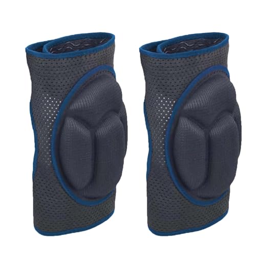 Garden Knee Pads for Men Women, Breathable Elastic Fabric, Blue M (1 pair) - color: Blue, size: Medium