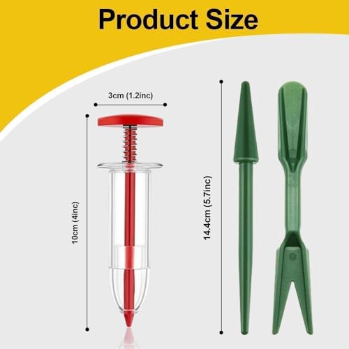 6Pcs Mini Sowing Seed Dispenser, Seed Planter Tool, Handheld Seed Planter, Mini Hand Seed Spreader, Seed Sower Tool, Garden Seed Planter, Small with Seedlings for Spreading Seed Spreader