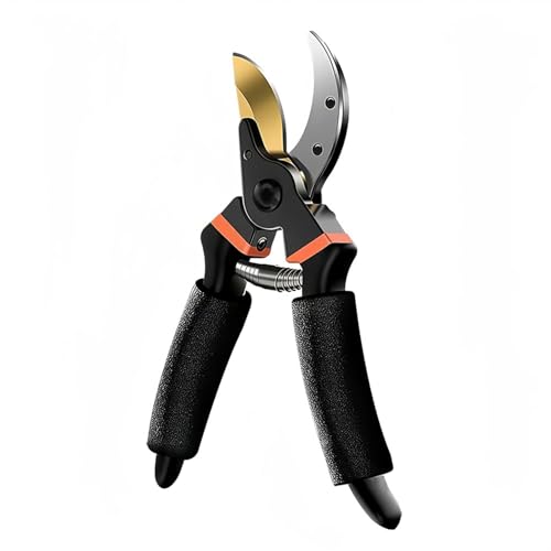 8" Heavy Duty Bypass Pruning Shears for Gardening, SK5 Steel Ultra Sharp Garden Shears, Non-slip Handle Hand Pruners with Safety Lock, Rust Proof Garden Clippers for Branch Flower Plant Trimming