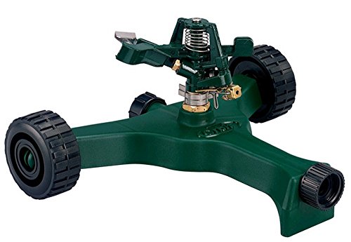 Orbit 58148 Lawn and Garden 1/2-Inch Zinc Impact Sprinkler with Metal Wheel Base - size: No Size