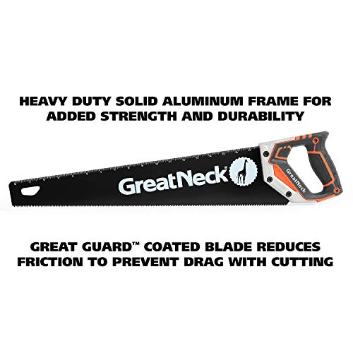GreatNeck 74004 20 Inch Hand-Saw SK-5 Steel Blade for Wooden & Plastic Jobs - size: 20"