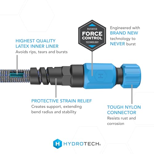 HydroTech 25 ft Expandable Burst-Proof Garden Hose, 5/8 in Diameter - size: 25 Feet
