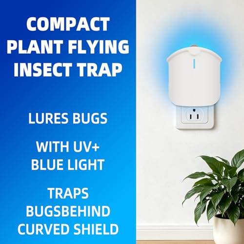 2 Plant Flying Insect Trap & 4 Cartridges - Compatible with M577 Refill - style: 2 Device & 4 Cartridges