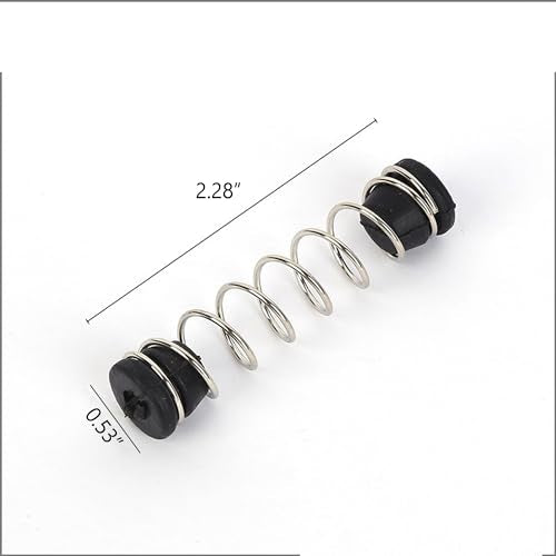 5 Set Precision Pruner Spring Replacement with Rubber Base End Cap for Pruning Shears Garden Pruners Garden Snips Trimming Scissors Clippers Repair Parts 2'' Length 50mm