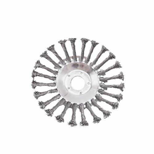 Rotary Brush Cutter Trimmer Head, 6 Inch Steel Wire Weed Trimmer Blade