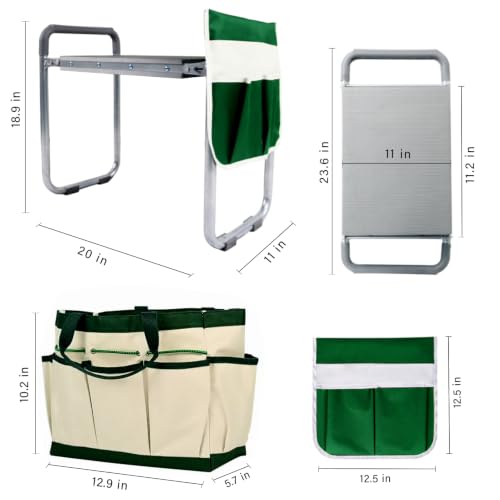 BESTHLS Foldable Garden Kneeler Seat with 11'' Wider Pad Kneeling and Seat - size: Style C