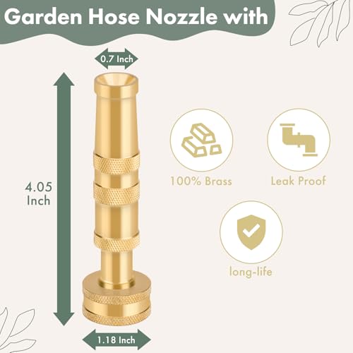 Twinkle Star High Pressure Garden Hose Nozzle, 3/4" GHT, 1 Pack - color: Nozzle Twist 1 Pack