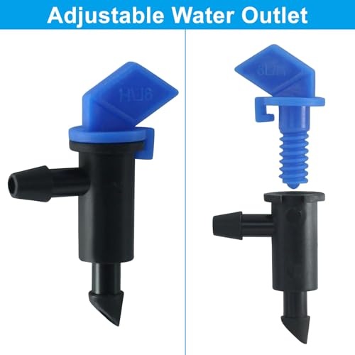 100 Pack 2 GPH Drip Emitter, Blue - size: 2GPH,100pcs