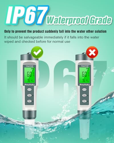 pH Meter, 3-in-1 TDS Meter Digital Water Tester with 0.01 High Precision