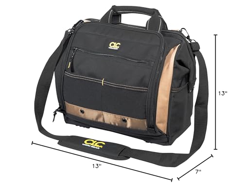 Custom Leathercraft1537 Multi-Compartment Tool Carrier, 30 Pocket, 13 In.