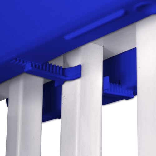 Emsco Group Bloomers Railing Planter with Drainage Holes- 24” W- Cobalt Blue - color: Cobalt Blue, size: 24.3 × 10.5 × 9.5 inches