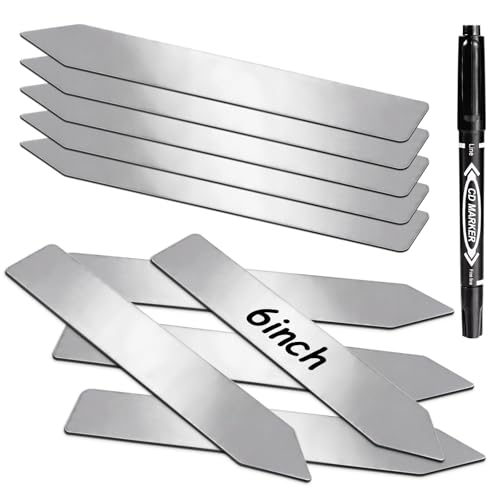 10 Pack Metal Plant Markers Labels 6 Inch