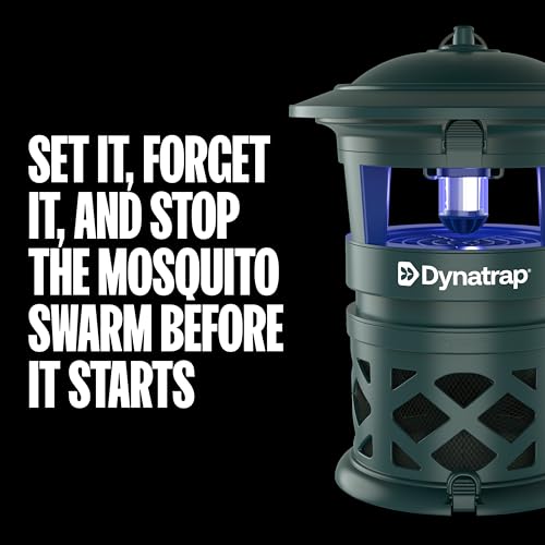 DynaTrap DT2030-GRSR Fly Traps Outdoor - Mosquito & Flying Insect Killer for 1 Acre – Kills Flies, Gnats, Wasps - Bug Zapper Alternative - Green - color: 1 Acre Green Trap