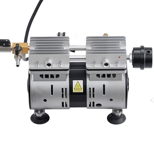 VEVOR Pond Aerators, 5.2CFM Aeration System for Lake up to 3 Acres, 3/4 HP Air Compressor, 2 Diffusesr & Two100' Weighted Tubings, Aeration Pump for Outdoor Ponds & Lakes Deep Water Oxygen Circulation - size: 5.2CFM+2 Nano diffusers