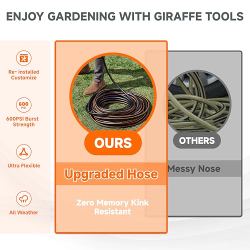 Giraffe Tools Garden Hose 5/8", 5ft Male to Female - size: 5ft Male to Female Hose