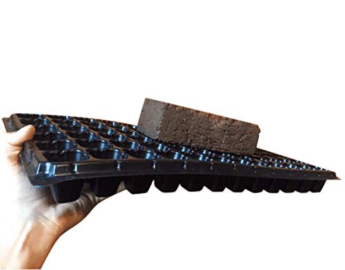 Bootstrap Farmer 128 Cell Seed Starting Tray Extra Thick 60 Trays Black - size: 60 Cell Trays