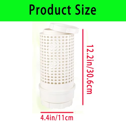 Inground Farm Composter, Underground Worm Farm, with Holes and lidGarden Mini vermicomposting bin for use in Outdoor Gardening from Kitchen Food Waste, White (12.2x4.4x3.4in)1pcs