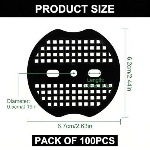 100 Pcs Landscape Staple Gasket, Garden Staples Plastic Buffer Washer, Weed Barrier Fabric Yard Pins Gasket for Tent, Lawn, Netting, Landscaping Supplies