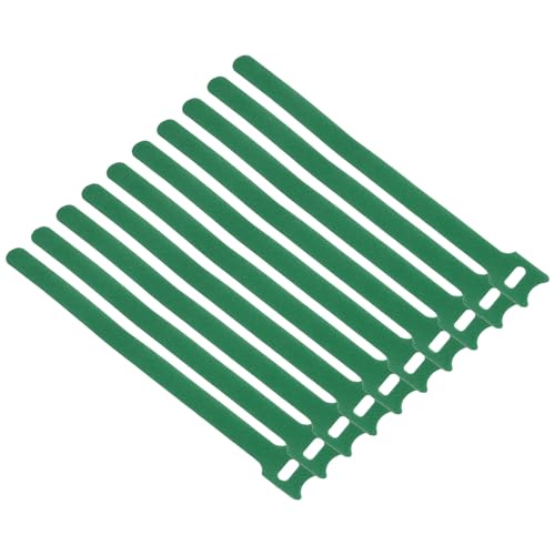200Pcs Green Nylon Adjustable Plant Ties & Cable Straps