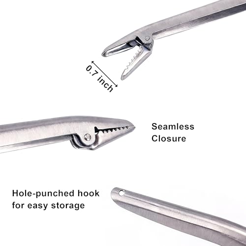 11.4" Extra Long Stainless Steel Weeding Tongs, Precision Weeder