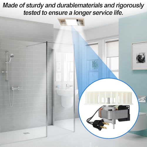 S97017646 Bathroom Exhaust Fan Motor (Model S99080592) & Blower Wheel Assembly – Quiet, High-Performance – Compatible with 605P, 665P, 665SP, 665RP, 665F, 665RF, 668P, 668RP, 9965, 9905, 605RP
