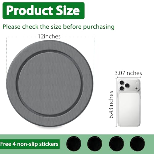 Diatomaceous Earth Plant Saucer, Round Pot Saucers, 2 Pcs 12 Inch - color: 2pcs Grey Large