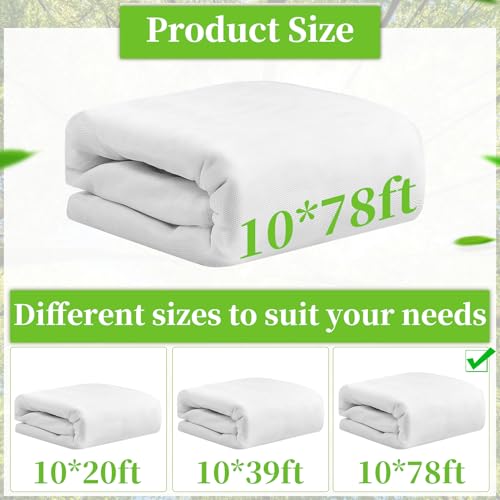 78 x 10 Ft Mosquito Netting for Garden Patio, White - color: White, size: 10 x 78 ft