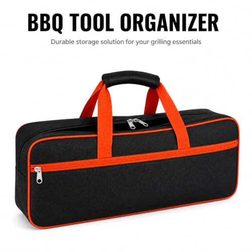 Grill Tool Storage Bag for Outdoor Grill Accessory Storage 23.6 x 8 x 8Inch