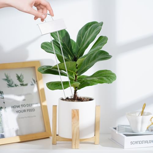 50 Pack Metal Plant Labels with 2 Pens - 10.6" Weatherproof Garden Markers, Reusable Nursery Tags for Vegetables Herbs Flowers Seedlings, White - color: White-50