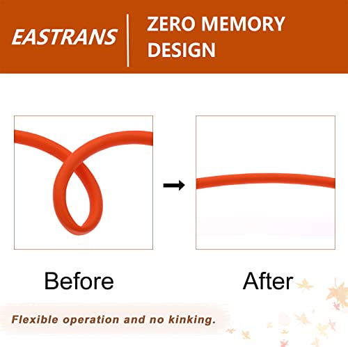 EASTRANS 10ft x 5/8" Orange Garden Hose with 3/4" Male to Female Fittings - color: Orange, size: 10FT Male to Female