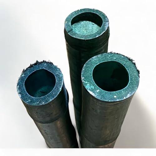 Pack of 3 Bamboo Sticks - 6 Feet Long Natural Thick Bamboo Poles - 1.5 in Diameter - Garden Stakes (Green) - color: Green