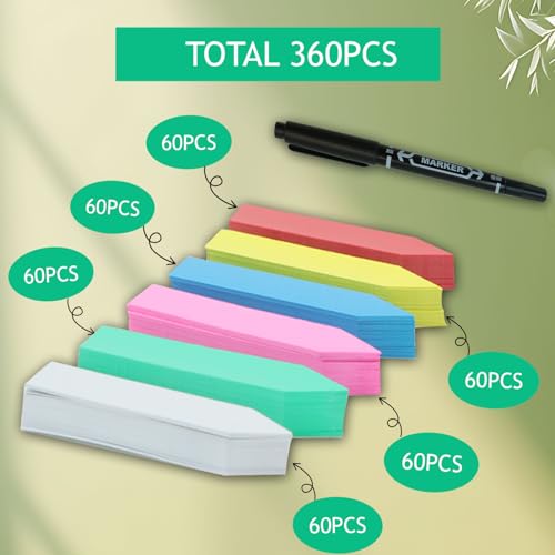 Plant Markers Garden Labels Plastic Plant Labels Name Tags - color: 6 Colors-360