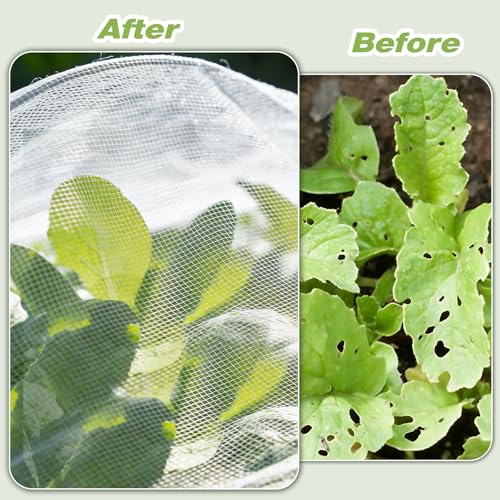Garden Netting, Plant Covers 10x33Ft Net Ultra Fine Mesh Protection Netting for Vegetable Plants Fruits Flowers Crops Greenhouse Row Cover Raised Bed Barrier Screen Protection Net Cover - size: 10FT*32FT