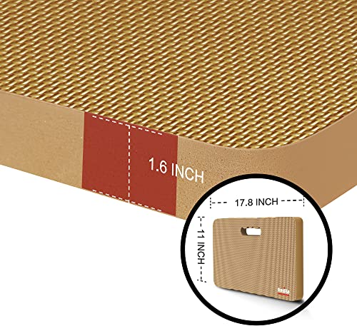 Comfy Extra Large Thick Waterproof Gardening Kneeling Pad Foam Kneeler Mat Garden Knee Pad Cushion for Gardening Planting Yard Work Prayer Yoga Mechanic Workout Baby Bath - color: Beige, size: 1 Pack