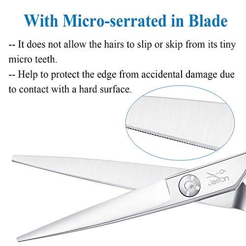 JASON Hair Cutting Scissors Shears - 6" Small Barber Grooming Professional - size: 6.03