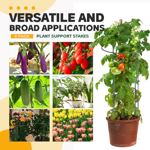 Menkxi 12 Pack Peony Supports Plant Support Stakes 30" h x 11" w Half Round Peony Cages with 65.6 ft Twist Tie Heavy Duty Garden Stake Metal Flower Cage for Indoor Outdoor Monstera Tomato Hydrangea