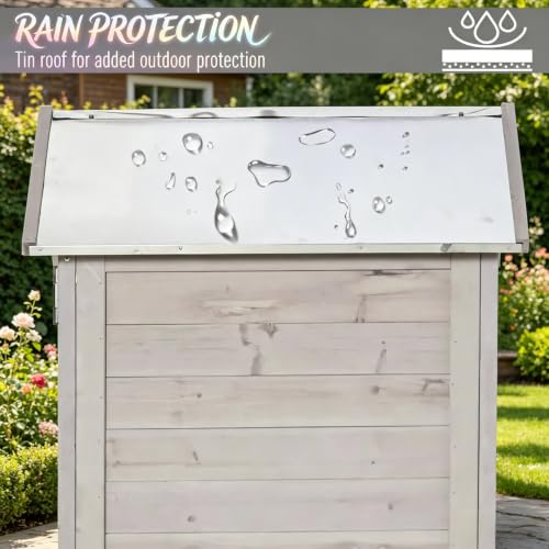 Patio Storage Outdoor Cabinet - color: Light Grey - 35.50 X 24.80 X 78.80 Inch