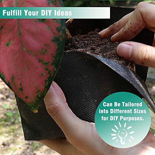 6FTx250FT Weed Barrier Landscape Fabric Heavy Duty 5oz Pro Ground Cover Mat - size: 5oz-6ftx250ft