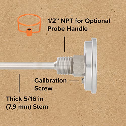 Reotemp 36 Inch Celsius Backyard Pro Compost Thermometer with Digital Composting Guide - size: 91cm Stem