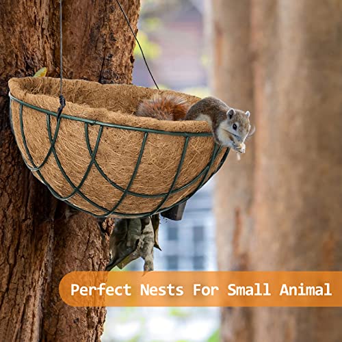 Riare 6 Pack 10 Inch Coco Liners for Planters, Round Hanging Baskets Liners - size: 10inch