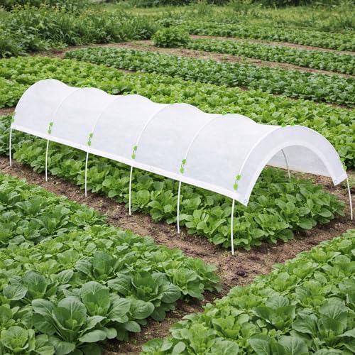 96'' x 39'' White Garden Shading Kit, 60% Sunblock Plant Shade Cloth - color: 96 x 39.4 Inch
